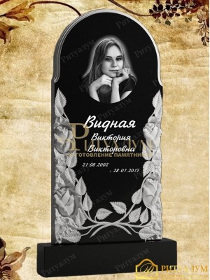 Памятник резной из гранита ЧПУ "Вьющиеся розы" — ritualum.ru Памятник резной из гранита ЧПУ "Вьющиеся розы" — ritualum.ru